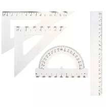 Grand Zestaw geometryczny transparent 4 elementy