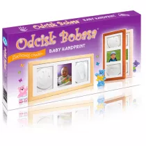 Odcisk bobasa potrjna ramka z glink