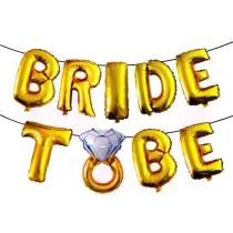 GoParty Zestaw balon�w foliowych Bride to be