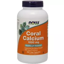 Now Foods Wapno Koralowe (Coral Calcium) - Wapno z Koralowca 1000 mg Suplement diety 250 kaps.