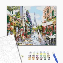 Brushme Malowanie po numerach - Lunch w Pary�u 40x50cm