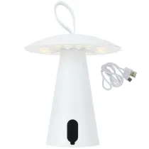 H&S Decoration Lampa stoowa USB LED biaa 17 cm