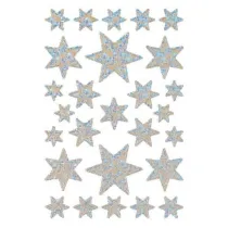 Herma Naklejki gwiazdki srebrne