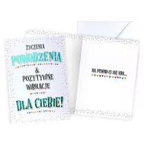 Kukartka Karnet Powodzenia, z�ocony V-073 (14x18,5cm)