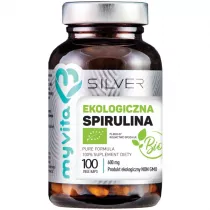Myvita Silver Spirulina 100% Suplement diety 100 kaps. Bio