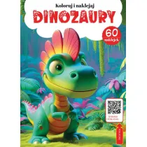 Kolorowanka z kodem QR -  Dinozaury