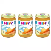 Hipp Marchewka z ziemniaczkami i ososiem po 5. miesicu zestaw 3 x 190 g
