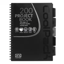 CoolPack Koobrulion A4 czarny kratka 100 kartek