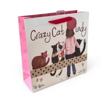 Alex Clark Torebka prezentowa du�a - Crazy Cat Lady Kociara