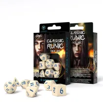Classic Runic Dice Set, koci beowo-niebieskie Q-Workshop