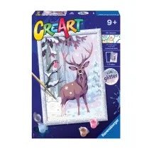 Malowanie po numerach CreArt - Zimowi przyjaciele Ravensburger