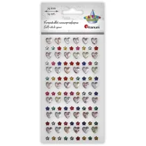 Titanum Kryszta�ki samoprzylepne na pasku 75mm mix 14 szt