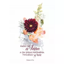 Koinonia Kartka - Raduj si� w Panu... - kwiat bordo