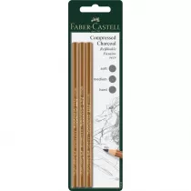 Faber-Castell Wgiel w kredce 3 szt.