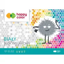 Blok rysunkowy bia�y A3 100g Happy Color 10 szt.