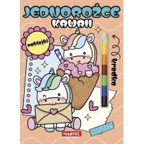 Kawaii jednoro�ce z naklejkami. Modu�owa kredka