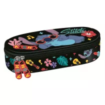St. Majewski Pirnik saszetka usztywniona z wewntrzn klapk Stitch Black Aloha