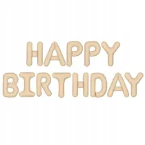 PartyDeco Balon foliowy Happy Birthday be� 340x35cm