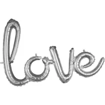 Amscan Balon foliowy Love srebrny