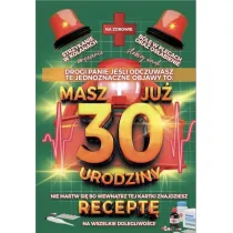 Yeku Karnet Urodzinowy z recept� 30