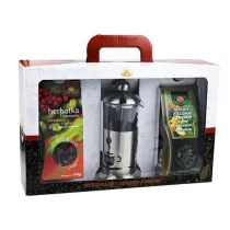 Natura Wita Zestaw �wi�teczny prezentowy z zaparzaczem + herbaty 2 x 100 g