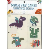 Zmywalne tatuae dla dzieci - Potwory Zuzu Toys