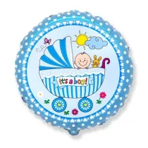 Godan Balon foliowy W�zek dla ch�opca 46cm