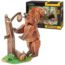 Cubic Fun Puzzle 3D National Geographic - Nied�wied� brunatny