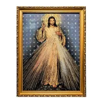 Obraz Haftowany Jezus Mi�osierny 42x32cm