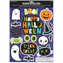 Amscan Naklejki na okno Hallo-ween Friends