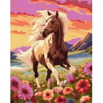 Ideyka Malowanie po numerach - Pe�en gracji ko� 40x50cm