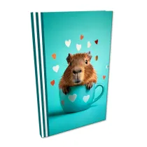 Bee-bee Notes A5 Soft Touch Capybara kratka