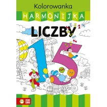 Kolorowanka harmonijka. Liczby