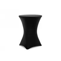 PartyDeco Pokrowiec na st� koktajlowy 80x110cm czarny