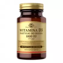 Solgar Witamina D3 1000 IU do ssania - suplement diety 100 szt.