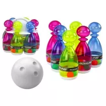 Zestaw do gry w kr�gle 6el prze�roczyste kolorowe LeanToys