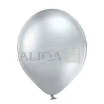 Aliga Balon 30 cm srebrny glossy 8szt BAL-16G-601