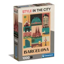 Puzzle 1000 Compact Barcelona Clementoni