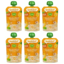 Smileat Mus z ekologicznymi migda�ami, mango i ananasem po 9 miesi�cu Zestaw 6 x 100 g Bio
