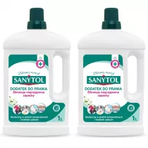 Sanytol Dezynfekujcy dodatek do prania o zapachu biaych kwiatw Zestaw 2 x 1 l