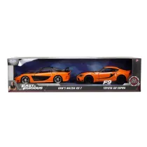 Zestaw pojazd�w metalowych 1:32 JADA F&F Mazda+Toyota dwupak Simba