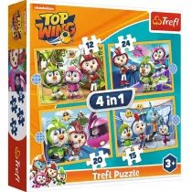 Puzzle 4w1 12+15+20+24 el. Ptasia Akademia Trefl