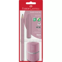 Faber-Castell O��wek + gumka + temper�wka Grip r�owy