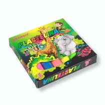 Plastelina 6 kolorw fluo