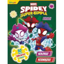 Koloruj! Rozwi�zuj! 50 naklejek �wiec�cych w ciemno�ci. Piraci. Marvel Spidey i Super-kumple