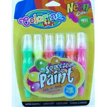 Patio Farby w tubach z p�dzelkiem neonowe 6 szt.