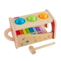 Mattel Fisher-Price Drewniane cymbaki z przebijakiem