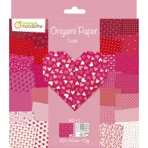 Papier Origami Mi�o�� 20x20cm 70g Avenue Mandarine