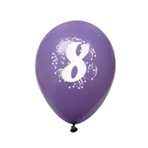 Arpex Balon dekoracyjny z nadrukiem cyferki 8 K7950