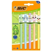 D�ugopis Cristal Figurine 1mm niebieski 5 szt BIC
